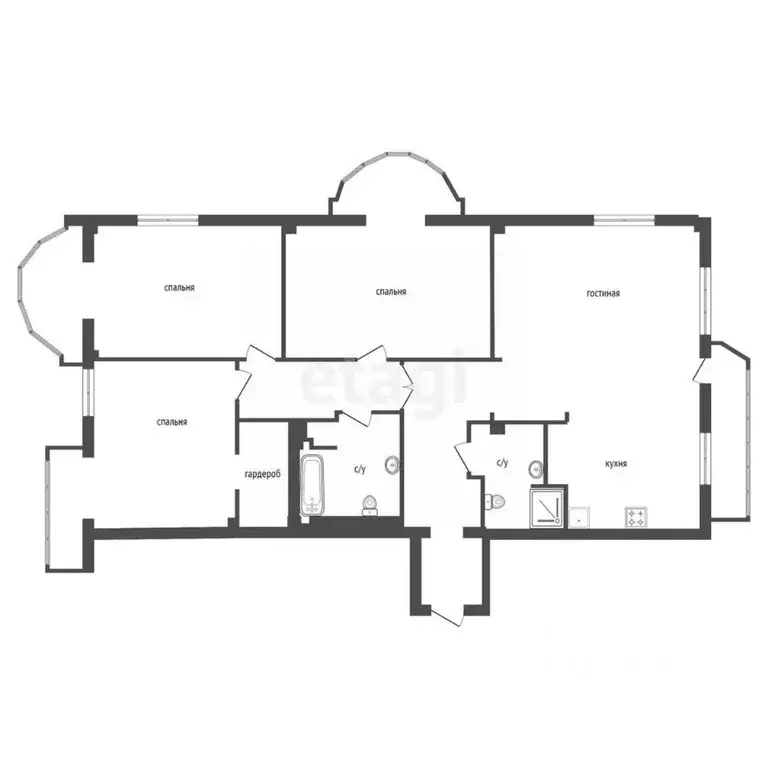 4-к кв. Башкортостан, Уфа ул. Пушкина, 45/1 (156.1 м) - Фото 1