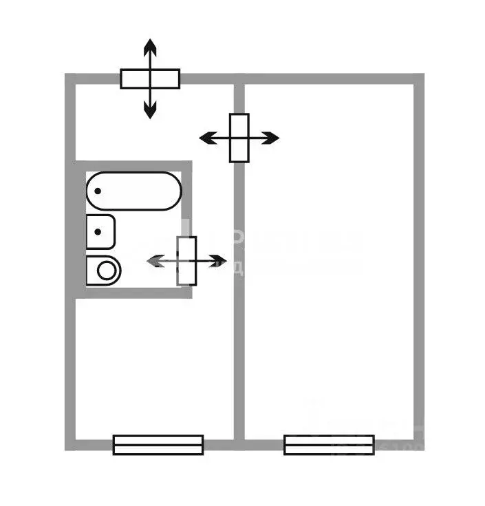 1-к кв. Москва Малахитовая ул., 13К1 (32.2 м) - Фото 2