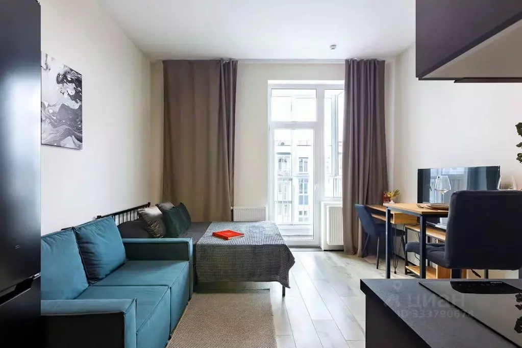 Студия Санкт-Петербург Лесной просп., 23А (25.0 м) - Фото 2