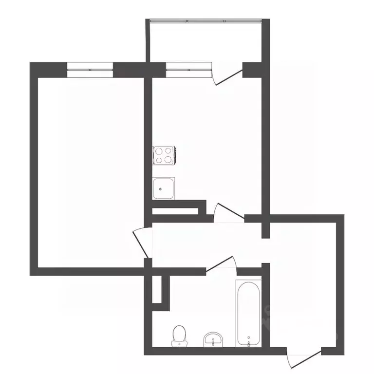 1-к кв. Тюменская область, Тюмень Микрорайон мыс, ул. Судоремонтная, ... - Фото 1