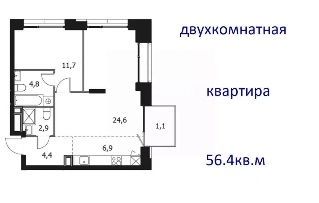 2-к кв. Москва Вивальди кв-л, Клубный Город на Реке Примавера жилой ... - Фото 0