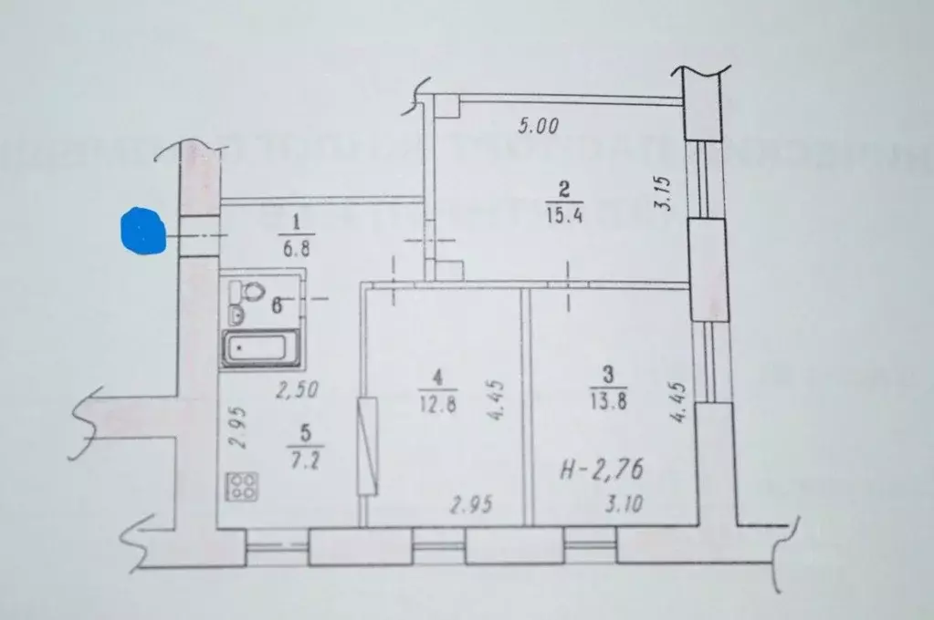 3-к кв. Омская область, Омск ул. 6-я Линия, 193 (59.0 м) - Фото 2