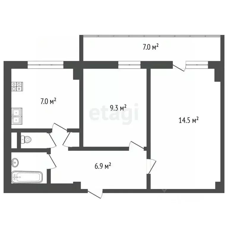 2-к кв. Москва Матвеевская ул., 18К2 (39.7 м) - Фото 1