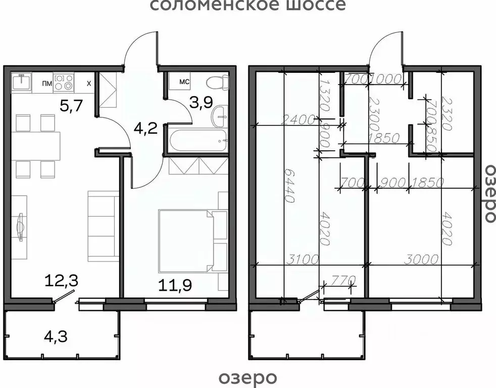 2-к кв. Карелия, Петрозаводск Район Северная промзона, Вороний Наволок ... - Фото 0