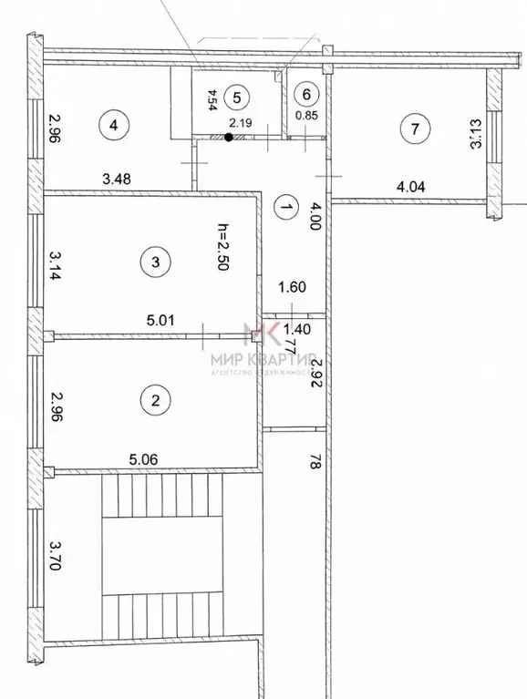 3-к кв. Хакасия, Абакан ул. Кати Перекрещенко, 6 (63.8 м) - Фото 2