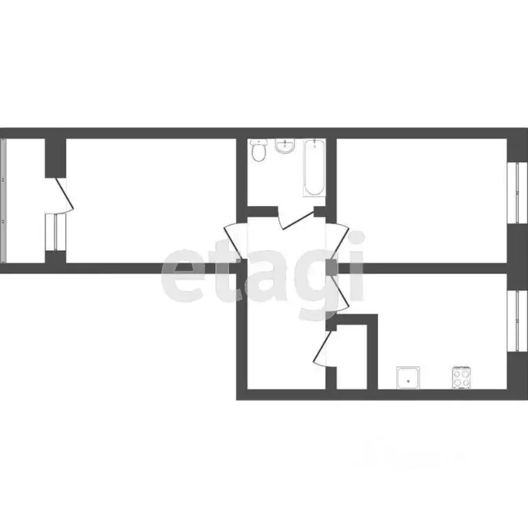 2-к кв. Санкт-Петербург ул. Бабушкина, 84к1 (60.7 м) - Фото 1