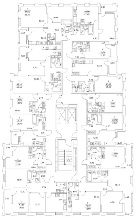 2-к кв. Санкт-Петербург Планерная ул., 99 (55.5 м) - Фото 2