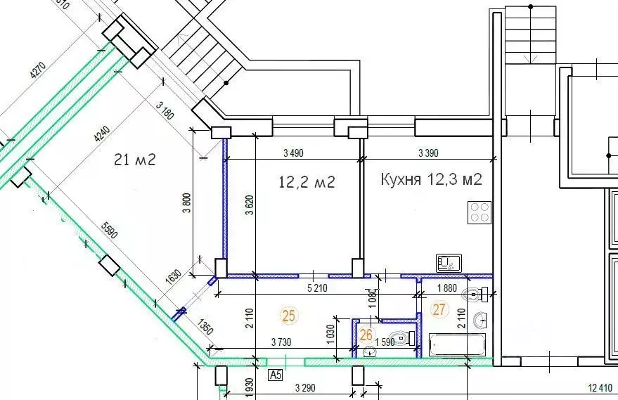 2-к кв. Новосибирская область, Новосибирск ул. Дениса Давыдова, 1/2 ... - Фото 1