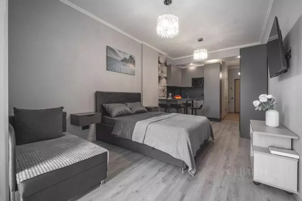 Студия Краснодарский край, Сочи ул. Параллельная, 9лит6 (34.0 м) - Фото 2