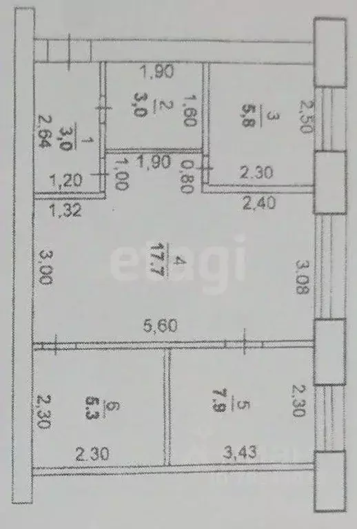 2-к кв. Оренбургская область, Оренбург Парковый просп., 8Б (42.7 м) - Фото 1