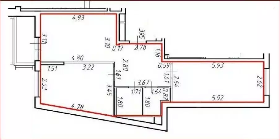 2-к кв. Ленинградская область, Всеволожский район, Свердловское ... - Фото 2