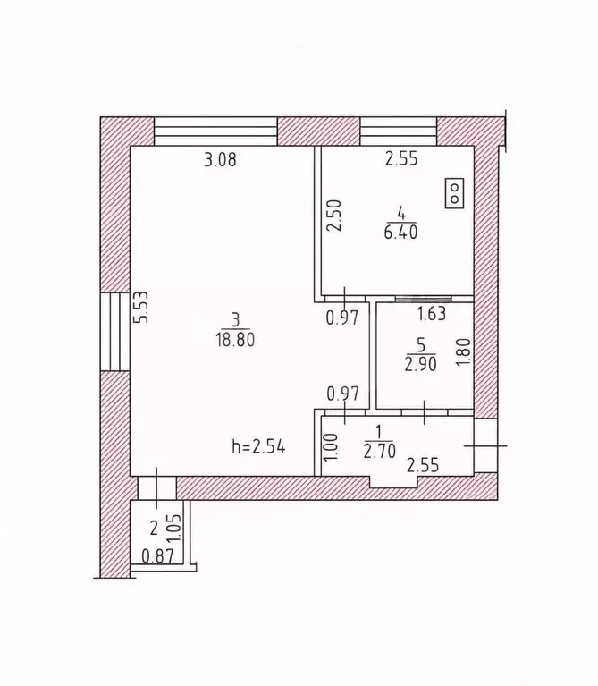 1-к кв. Чувашия, Чебоксары ул. Аркадия Гайдара, 7 (31.7 м) - Фото 1