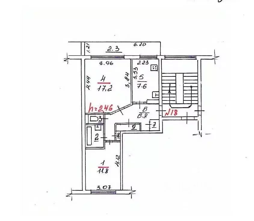 2-к кв. Псковская область, Гдов ул. Никитина, 34А (49.6 м) - Фото 2