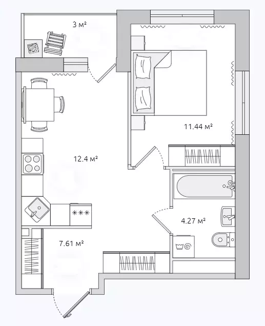 Продаётся 1-к квартира, 35.3 м - Фото 0