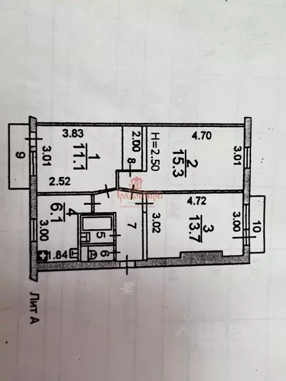 3-к кв. Московская область, Сергиев Посад Озерная ул., 5 (56.8 м) - Фото 2
