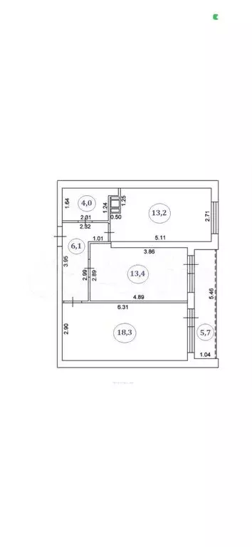 2-комнатная квартира: Самара, улица Советской Армии, 91 (55 м) - Фото 1