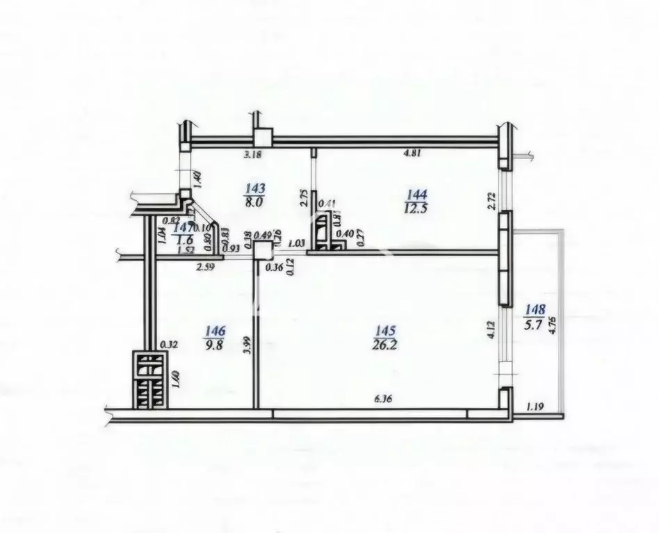 1-к кв. Самарская область, Самара Революционная ул., 4 (63.8 м) - Фото 1