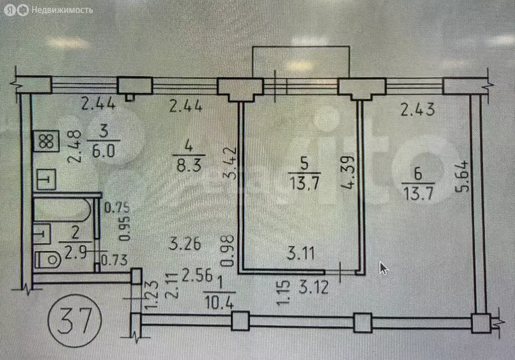3-комнатная квартира: Ижевск, Удмуртская улица, 249А (55 м) - Фото 1