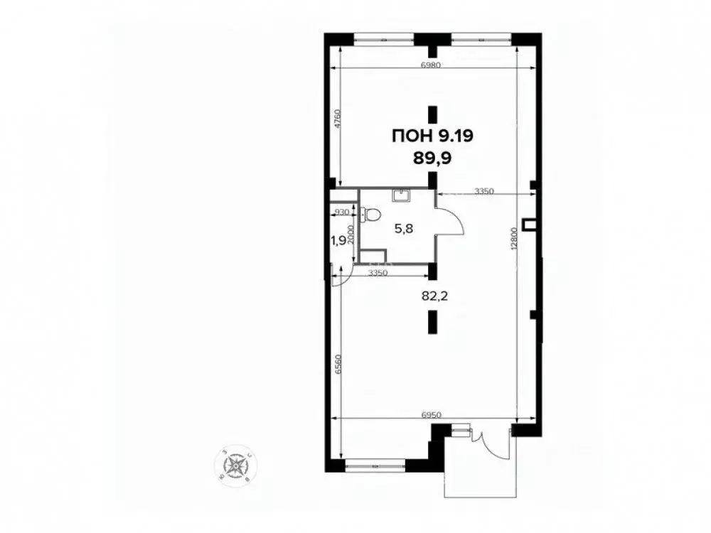 Торговая площадь в Москва Ленинградское ш., 228к5 (90 м) - Фото 2