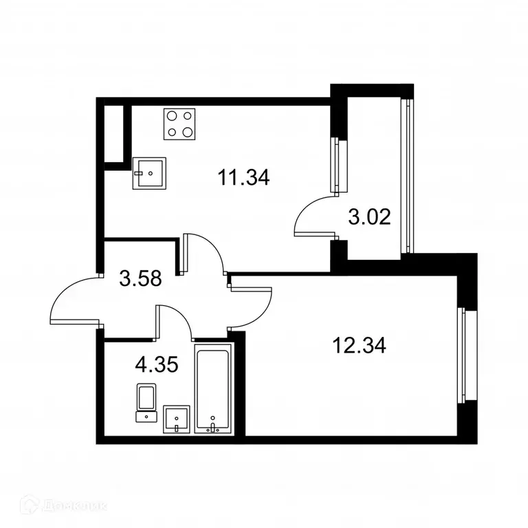 Продаётся 1-к квартира, 33.1 м - Фото 0