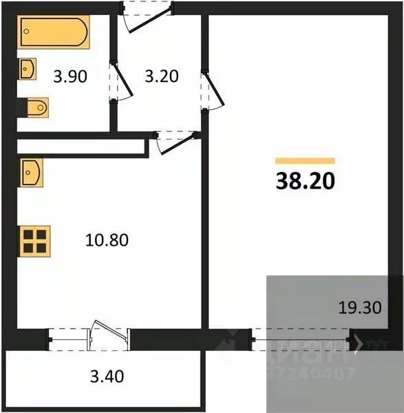 1-к кв. Воронежская область, Воронеж ул. Шидловского, 22 (38.2 м) - Фото 0
