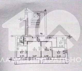 Квартира, 4 комнаты, 72.3 м - Фото 1