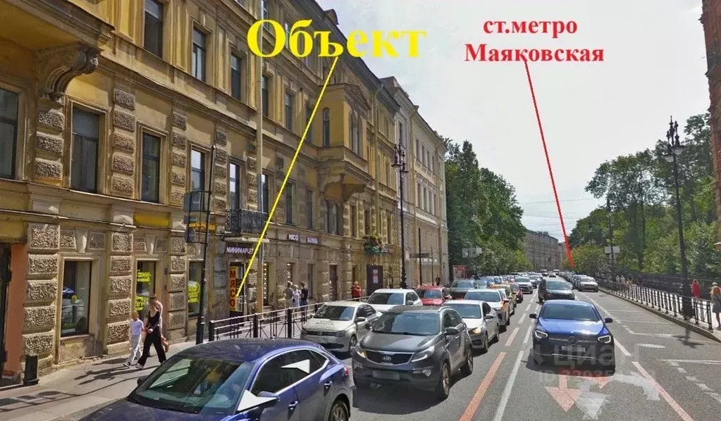 Помещение свободного назначения в Санкт-Петербург ул. Маяковского, ... - Фото 2