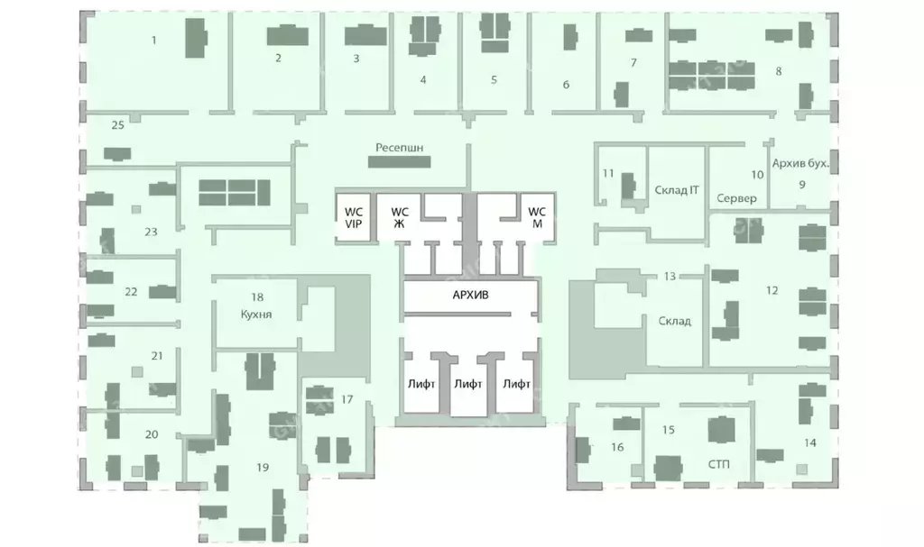 Офис в Москва 1-я Брестская ул., 29 (798 м) - Фото 2