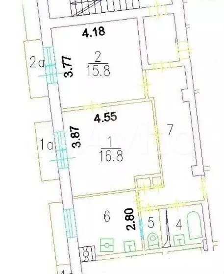 3-к. квартира, 78 м, 8/8 эт. - Фото 0