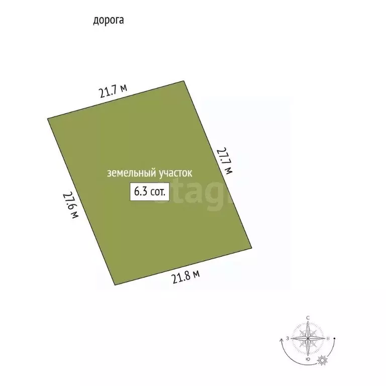 Участок в Крым, Ленинский район, с. Калиновка ул. Абденановой (6.31 ... - Фото 2