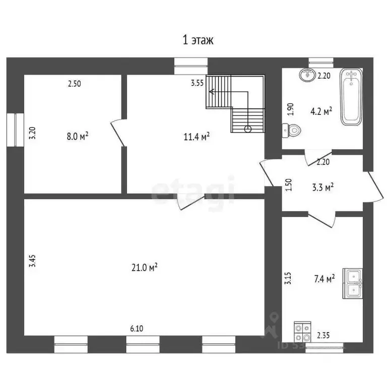 Дом в Ростовская область, Багаевская ст-ца ул. Буденного (89 м) - Фото 2