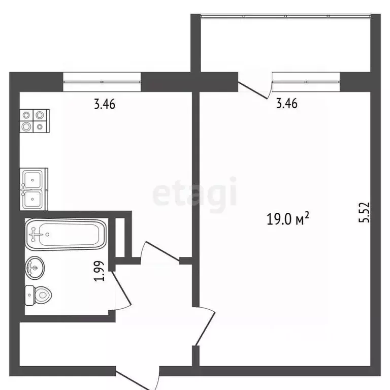 1-к кв. Мордовия, Саранск ул. Тани Бибиной, 7/2 (37.1 м) - Фото 1