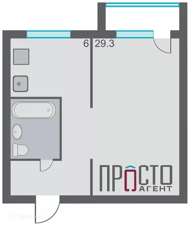 Продаётся 1-к квартира, 29.1 м - Фото 1