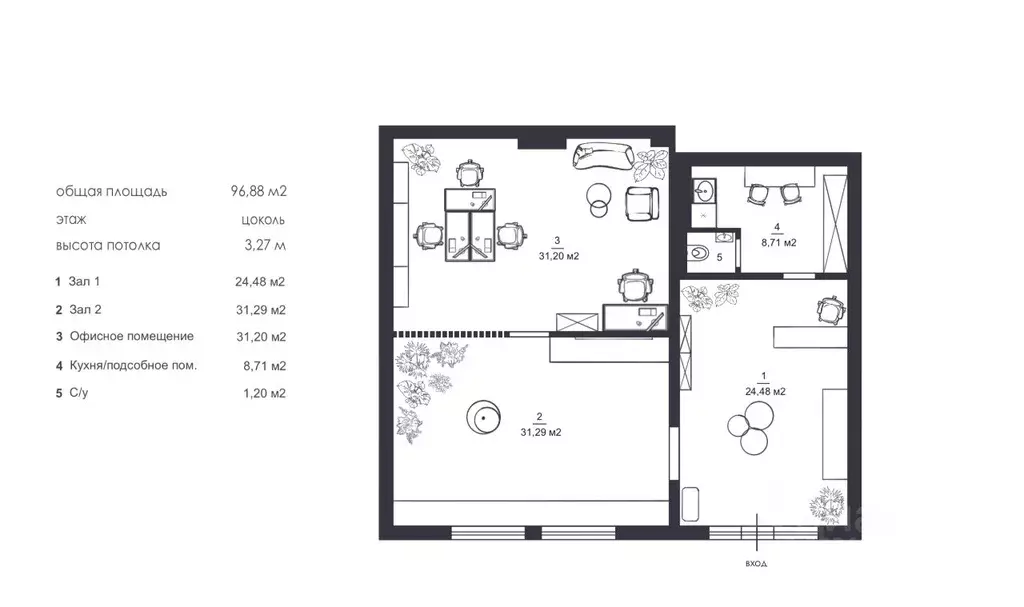 Помещение свободного назначения в Санкт-Петербург Офицерский пер., 8 ... - Фото 2