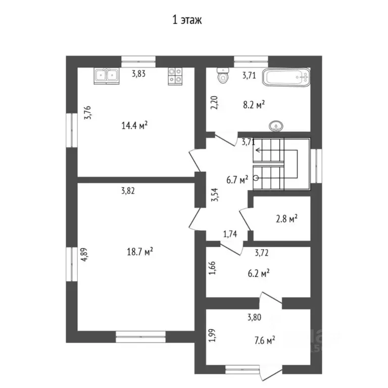 Коттедж в Тюменская область, Тюмень Мелиораторов мкр,  (120 м) - Фото 2