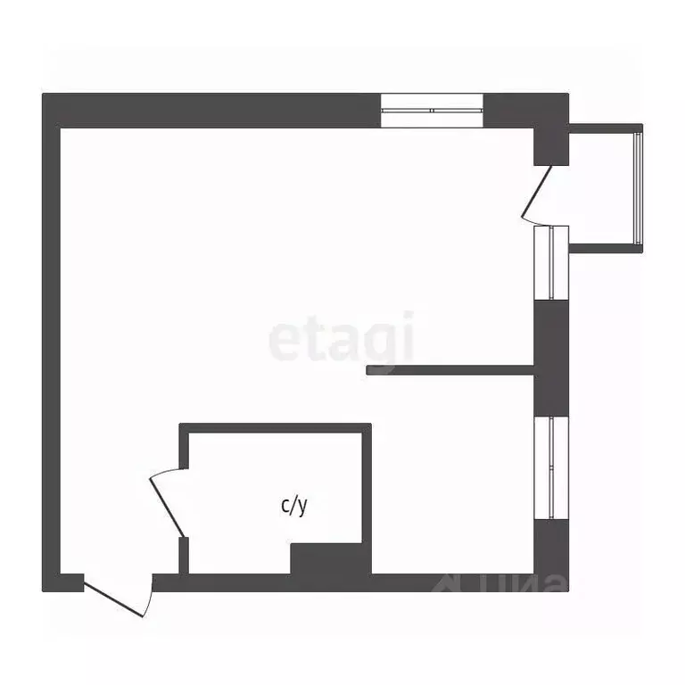 1-к кв. Красноярский край, Красноярск ул. 8 Марта, 18Г (31.3 м) - Фото 2