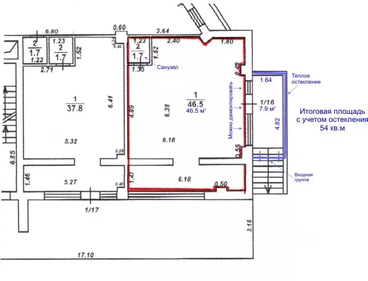Торговая площадь в Воронежская область, Воронеж ул. Чернышевского, 41 ... - Фото 2