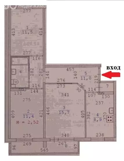 3-комнатная квартира: Екатеринбург, улица Академика Бардина, 5к1 (63.3 ... - Фото 1
