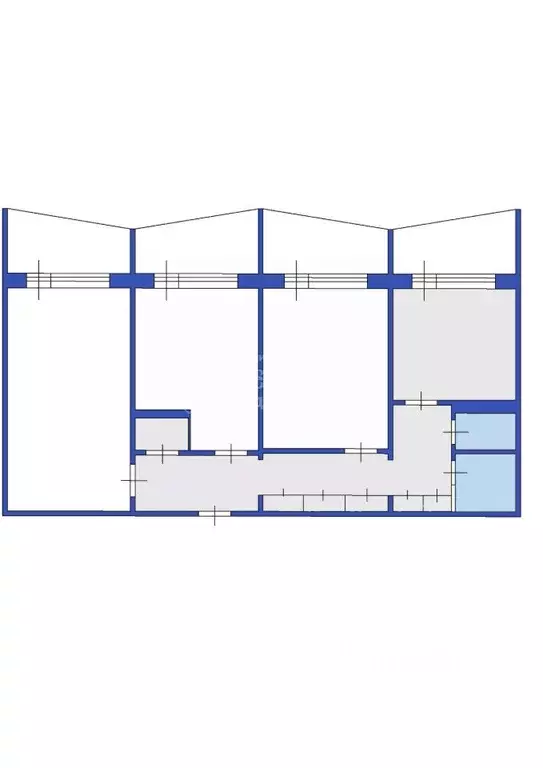 3-к кв. Кемеровская область, Кемерово просп. Ленина, 119 (65.0 м) - Фото 2