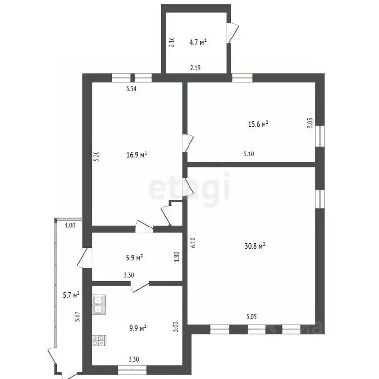 Дом в Тюменская область, Тюменский муниципальный округ, Боровский рп ... - Фото 1