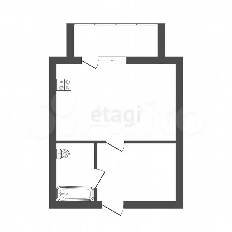 Квартира-студия, 24,4 м, 7/10 эт. - Фото 0