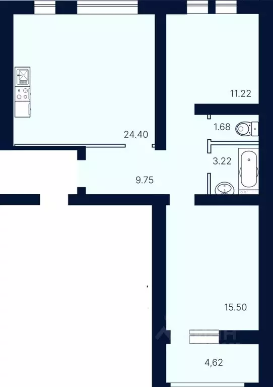 2-к кв. Саратовская область, Саратов Солнечный-2 жилрайон, Сияй-город ... - Фото 1