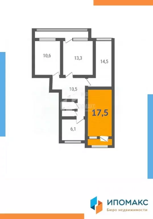 Комната Москва д. Яковлевское, 54 (17.5 м) - Фото 2