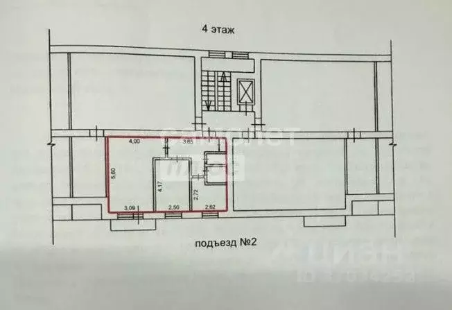 2-к кв. Московская область, Лыткарино Октябрьская ул., 30 (45.7 м) - Фото 2