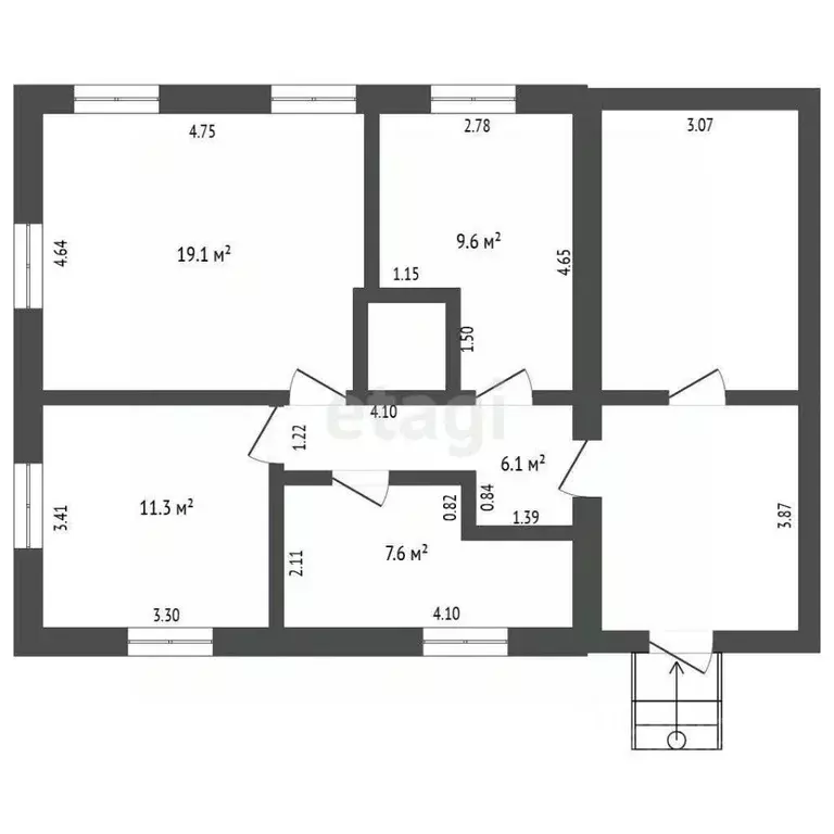 Дом в Пермский край, Чернушинский муниципальный округ, с. Брод ул. ... - Фото 2