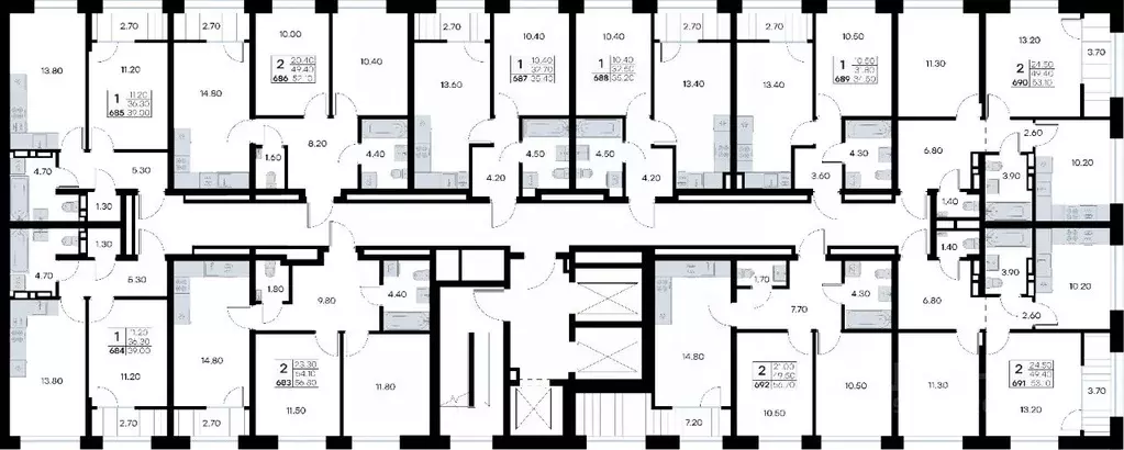2-к кв. Приморский край, Владивосток ул. Нейбута, 135 (56.7 м) - Фото 1