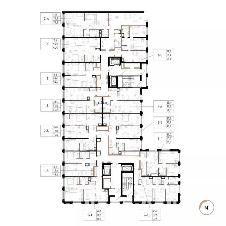 2-комнатная квартира: Череповец, Рыбинская улица, 69 (57.5 м) - Фото 2