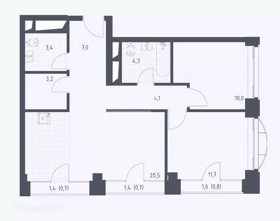 Продаётся 3-к квартира, 65.7 м - Фото 0