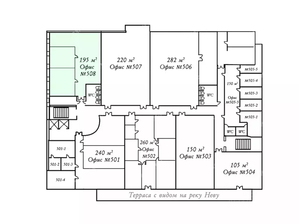 Офис в Санкт-Петербург Выборгская наб., 55к3 (195 м) - Фото 2