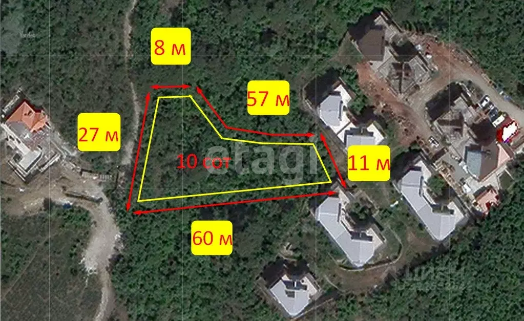 Участок в Крым, Ялта муниципальный округ, Восход пгт ул. Авроры (10.0 ... - Фото 1